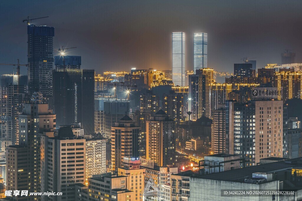 都市璀璨夜景