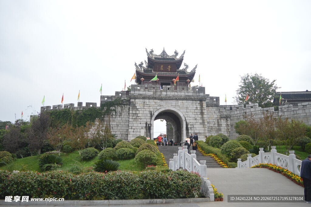 中式古典牌坊景观