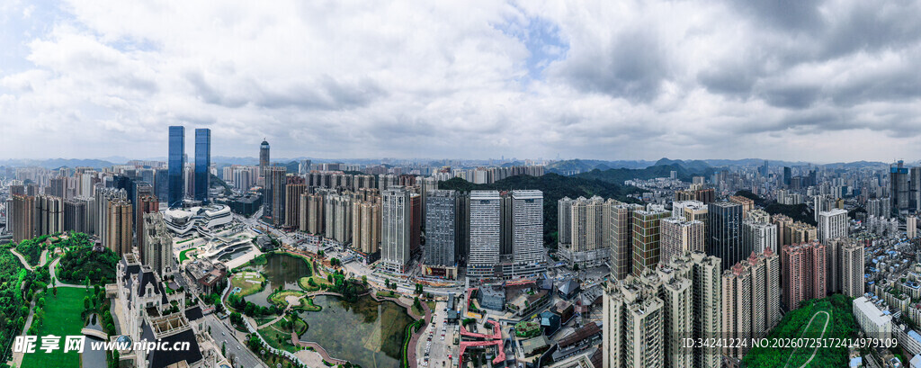 城市全景俯瞰图