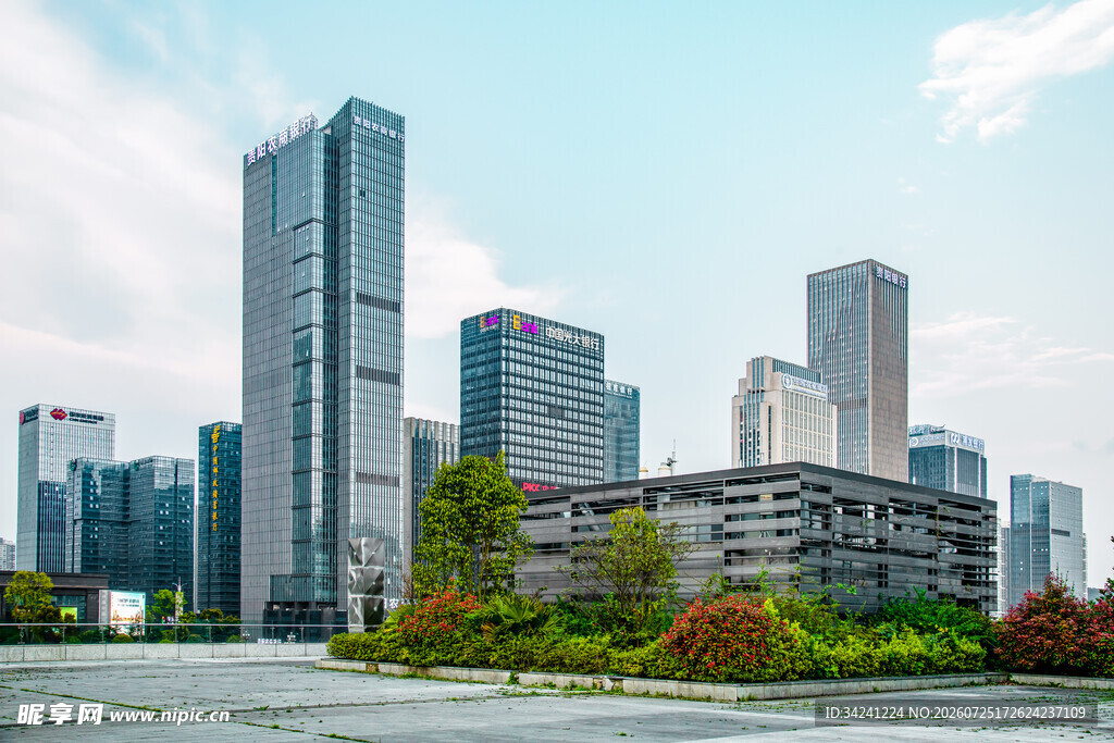 现代都市高楼景观