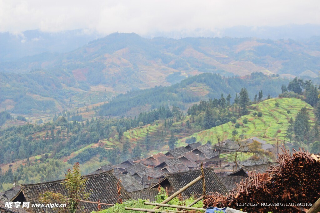 苗寨村落美景