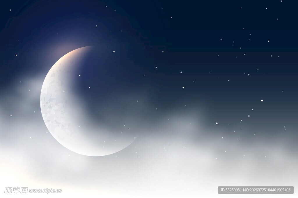 月夜星空背景