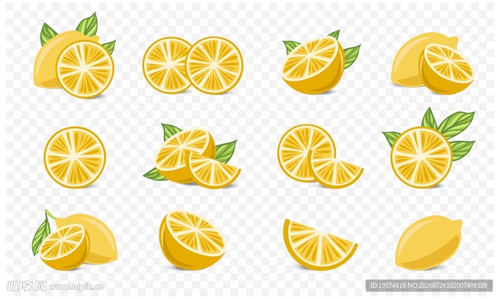 柠檬插画合集