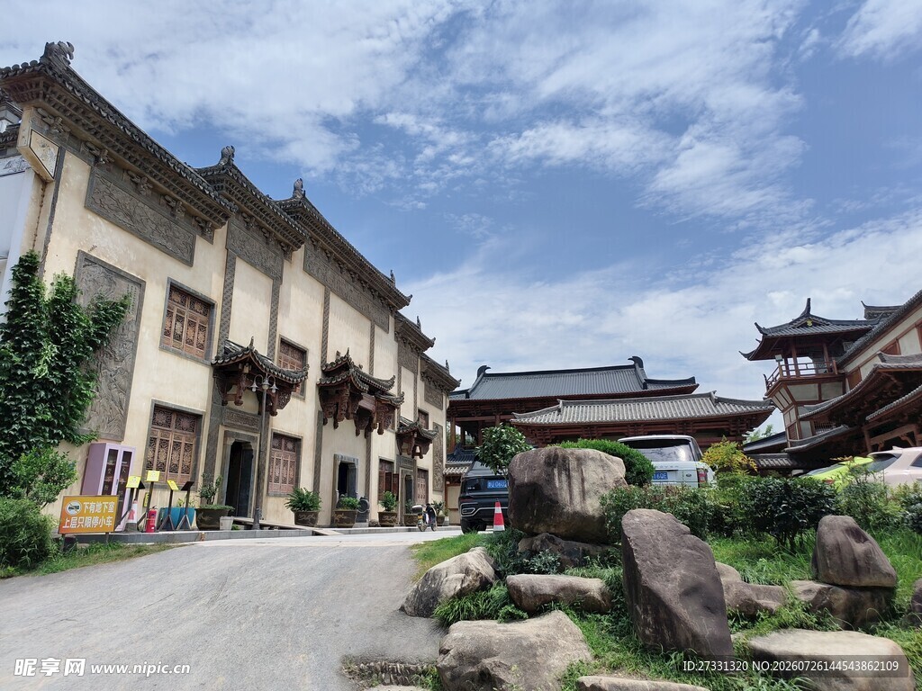 古雅中式建筑群风景