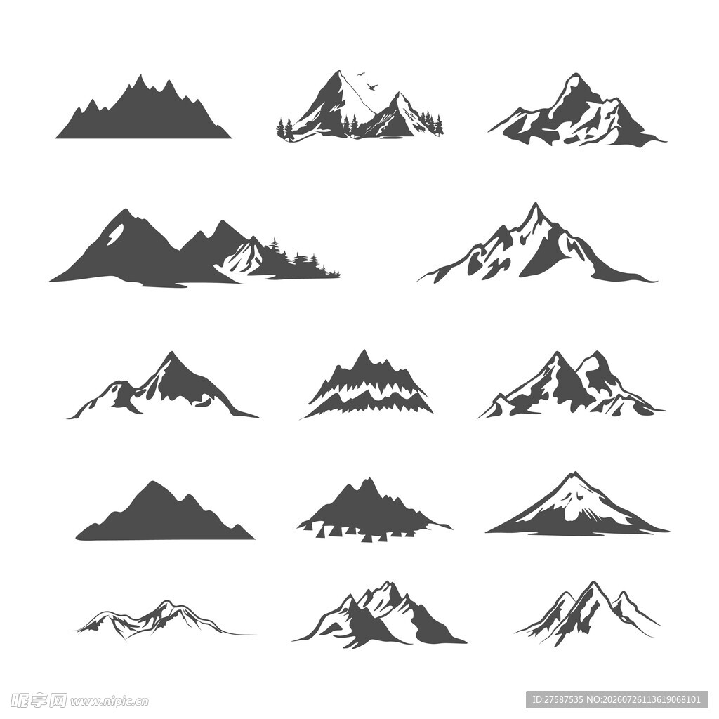 山峰剪影合集