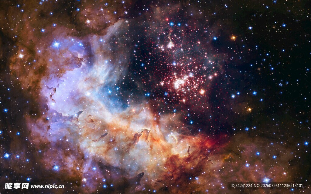 绚丽星云宇宙奇观