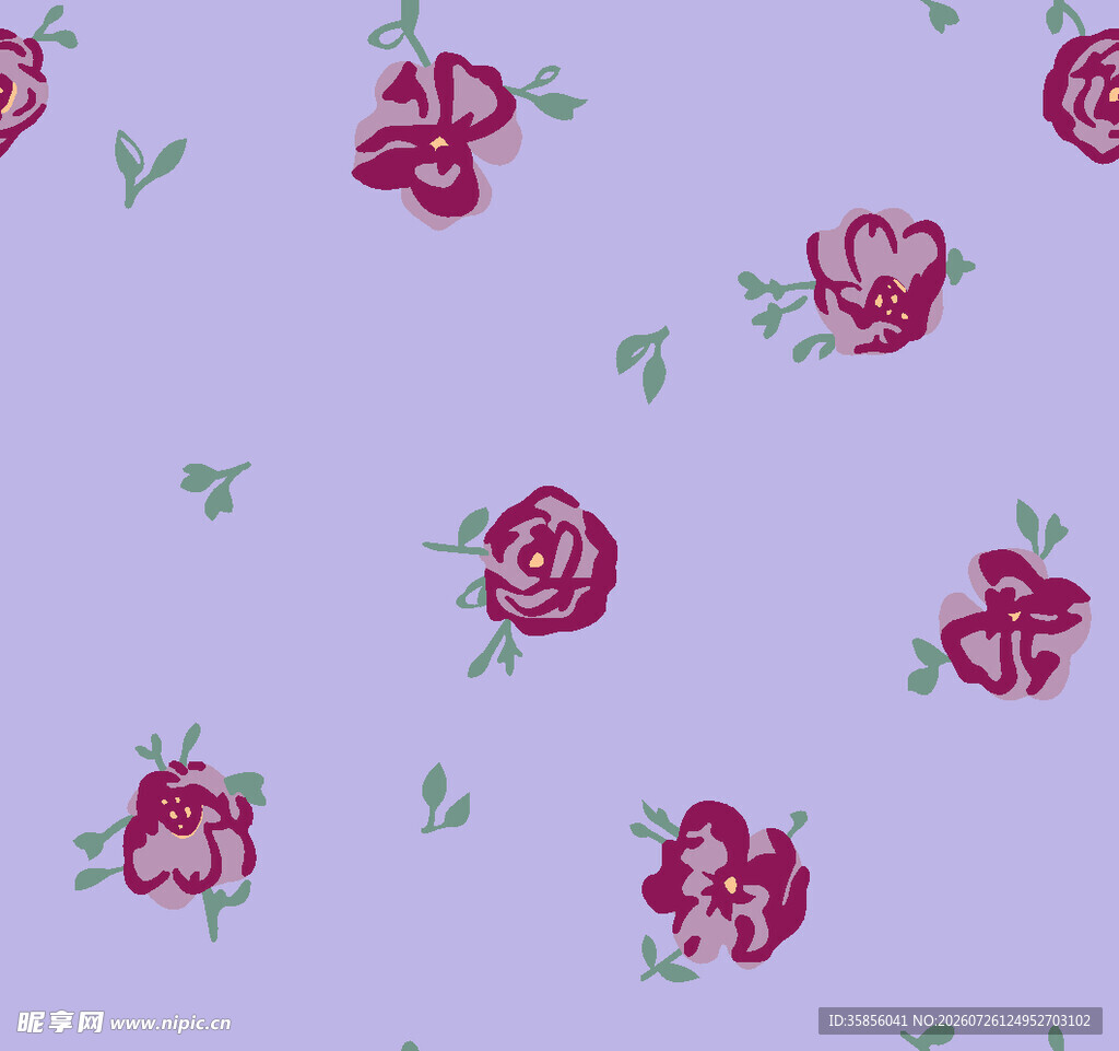 紫色底玫瑰花图案纹理
