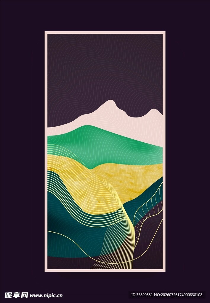 轻奢山水挂画
