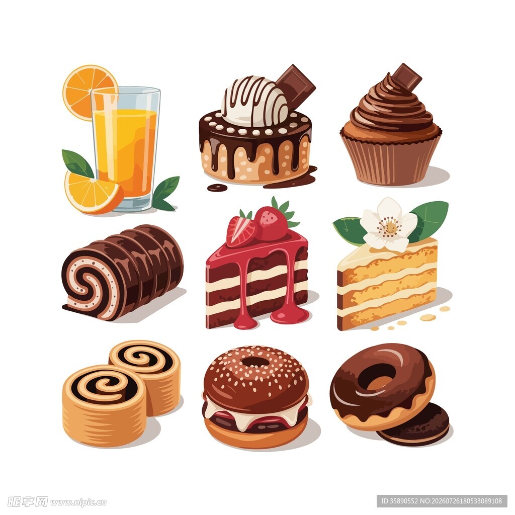 甜品插画合集