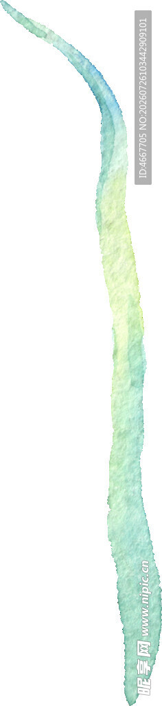 渐变蓝绿飘带