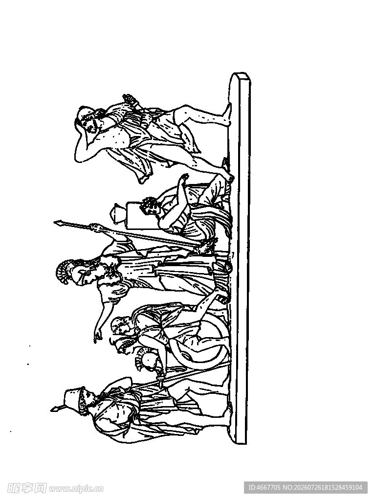 古代人物群像图