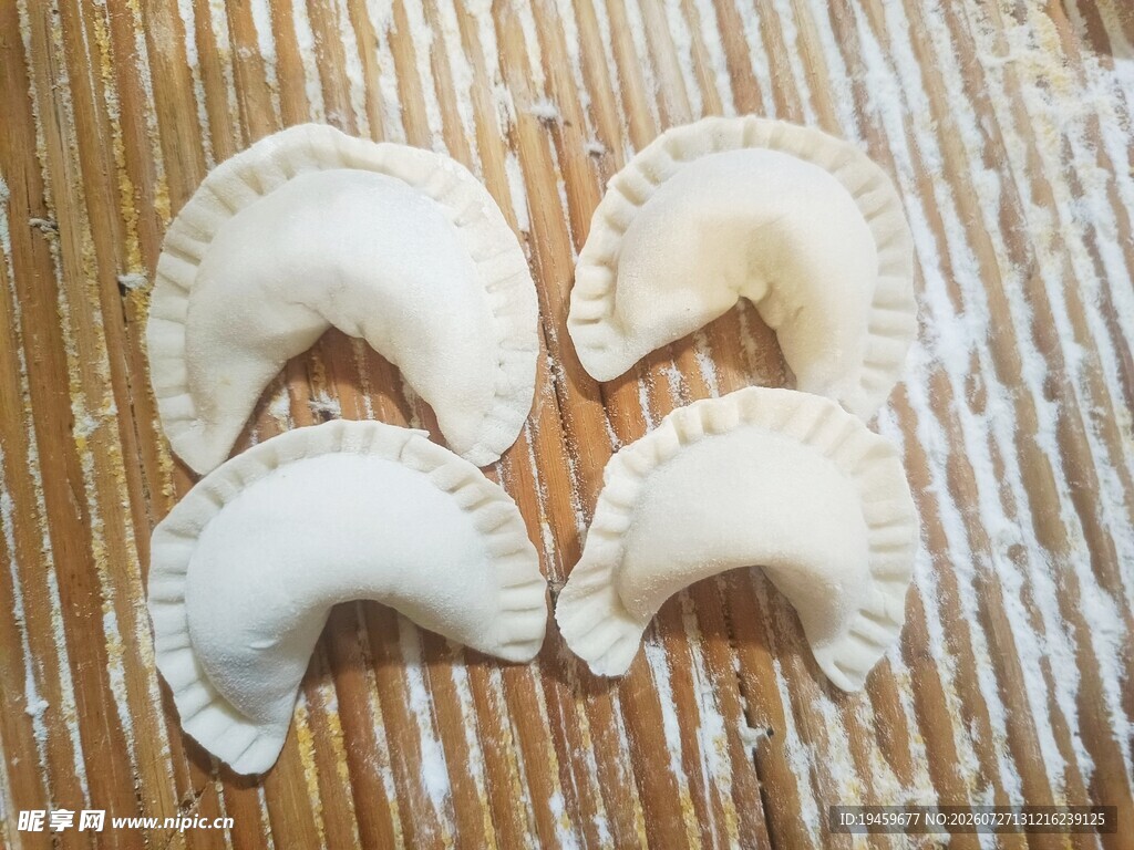 手工制作的美味饺子