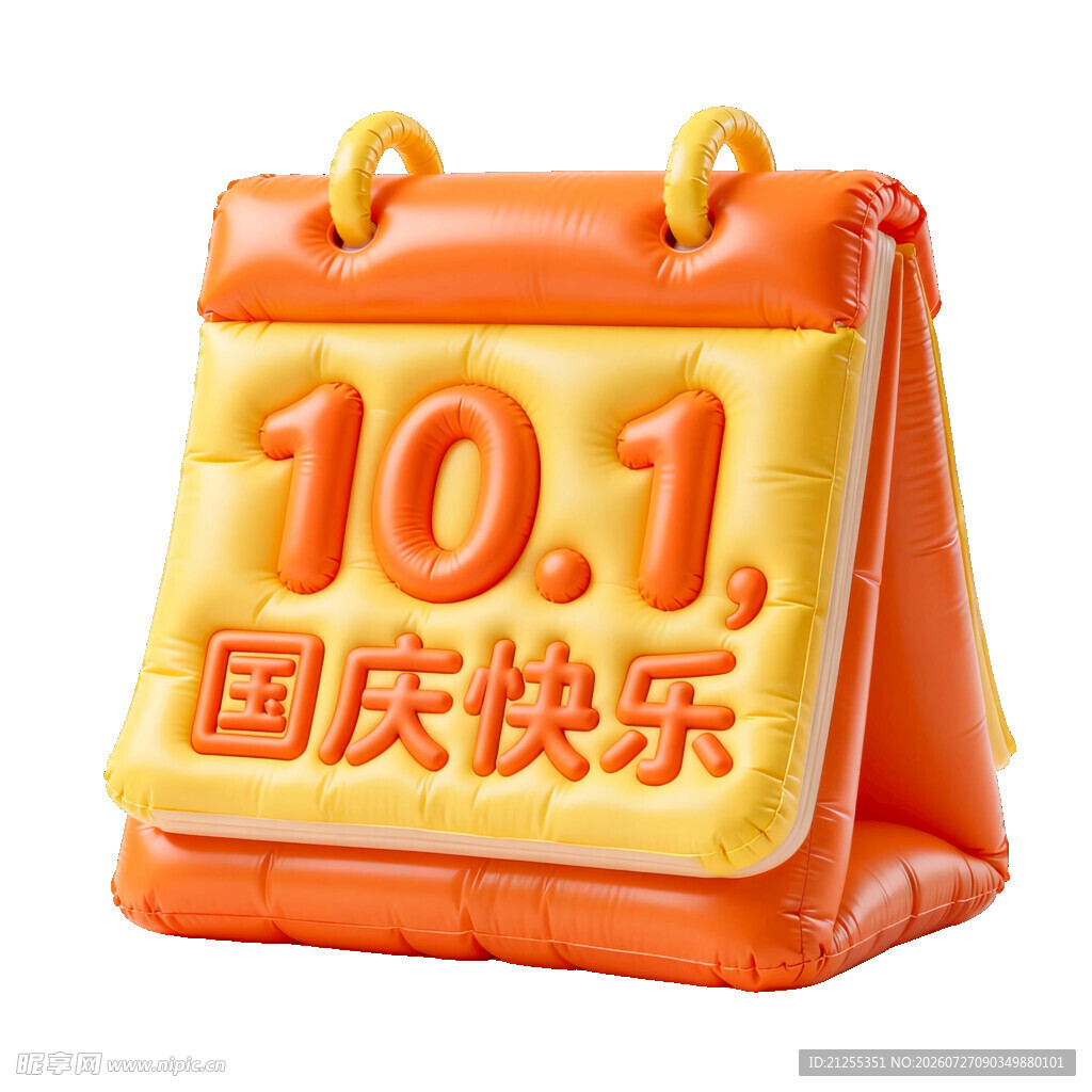 国庆日历摆件 
