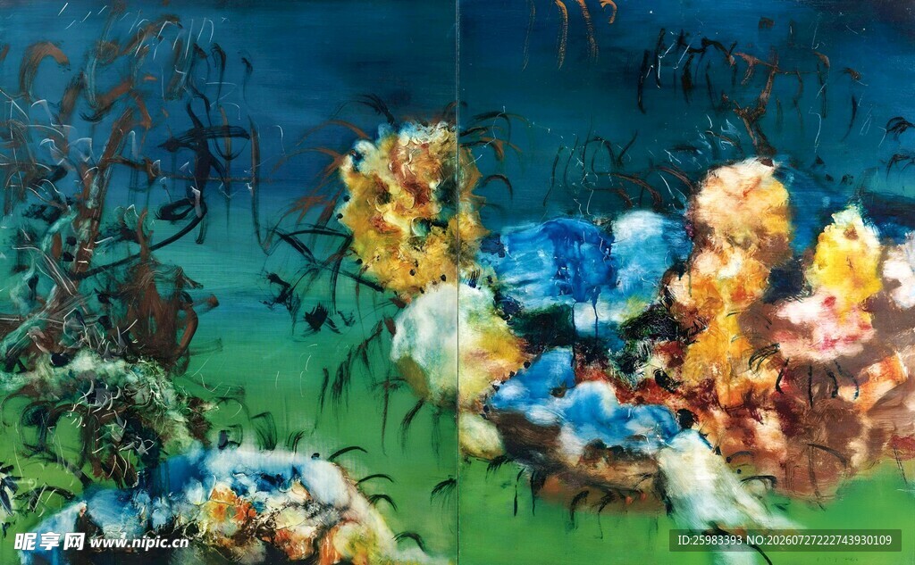 抽象油画