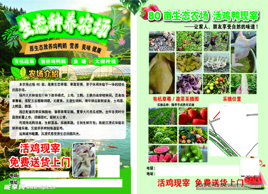 生态特色农场宣传页