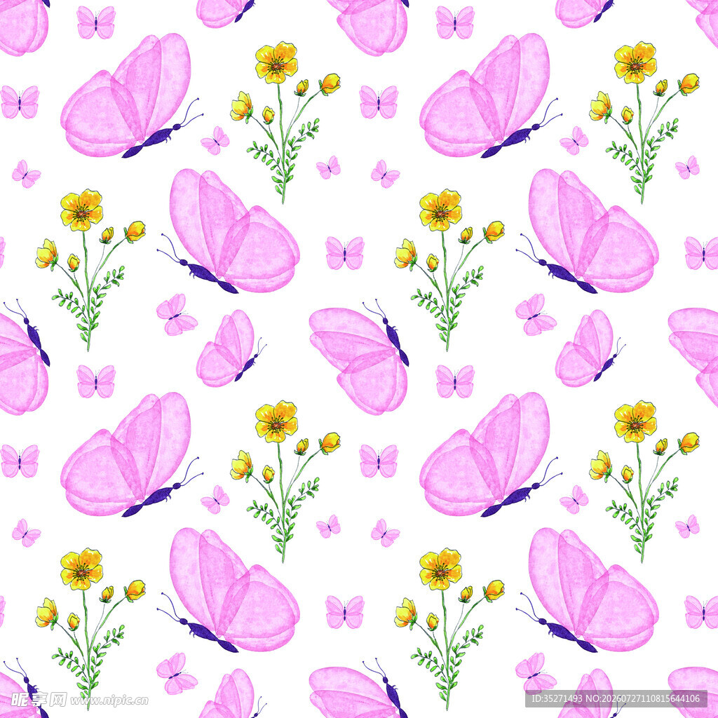 粉色蝴蝶花