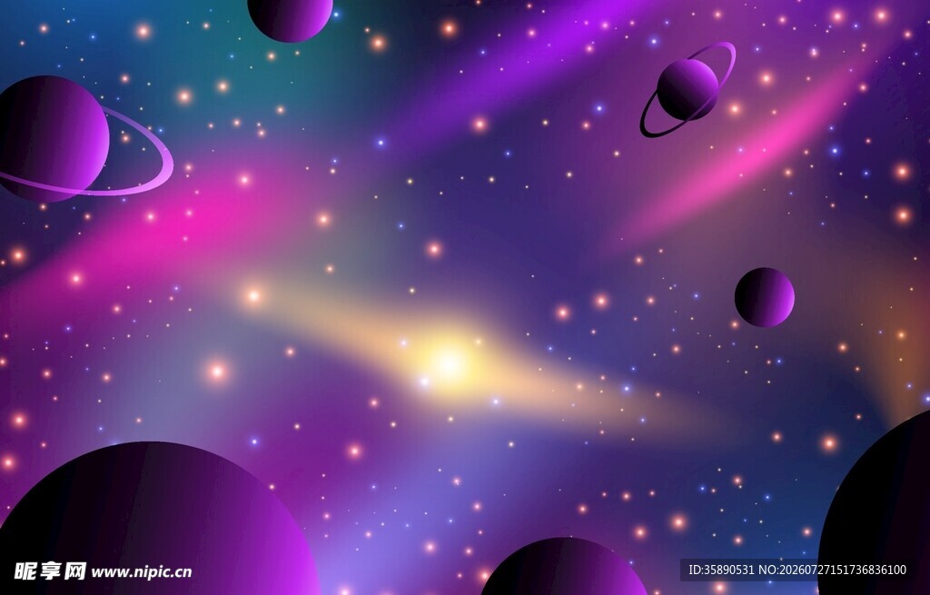 梦幻星空背景