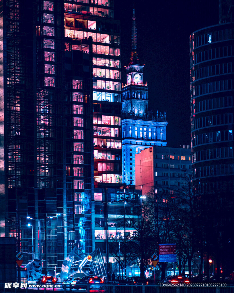 都市璀璨夜景