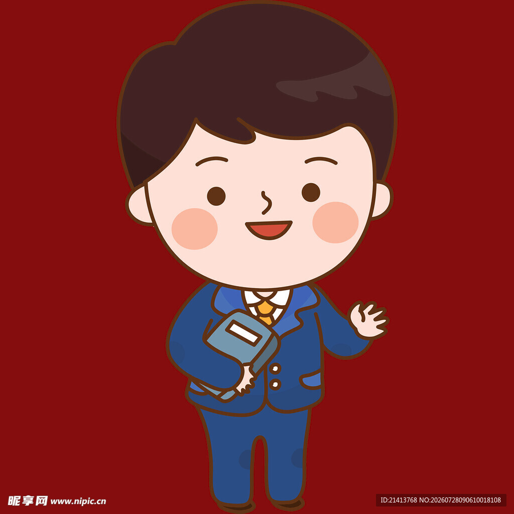 穿制服的可爱男孩