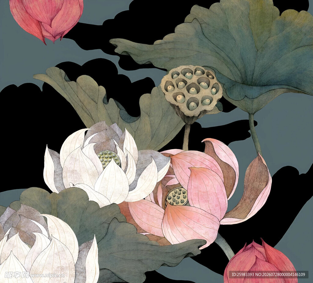 花卉国画