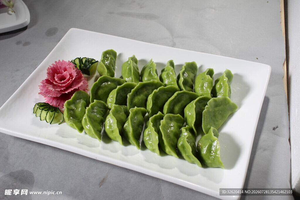 翡翠白菜饺