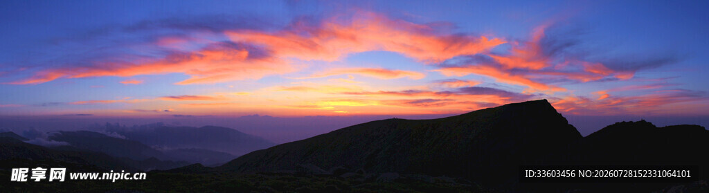 绚丽晚霞天空美景