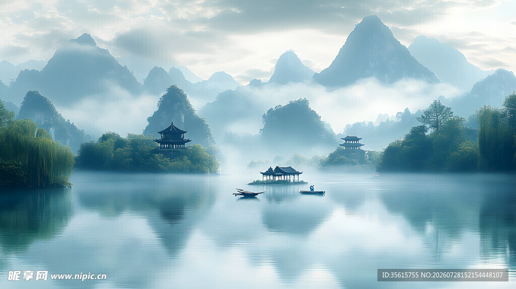 水墨山水画