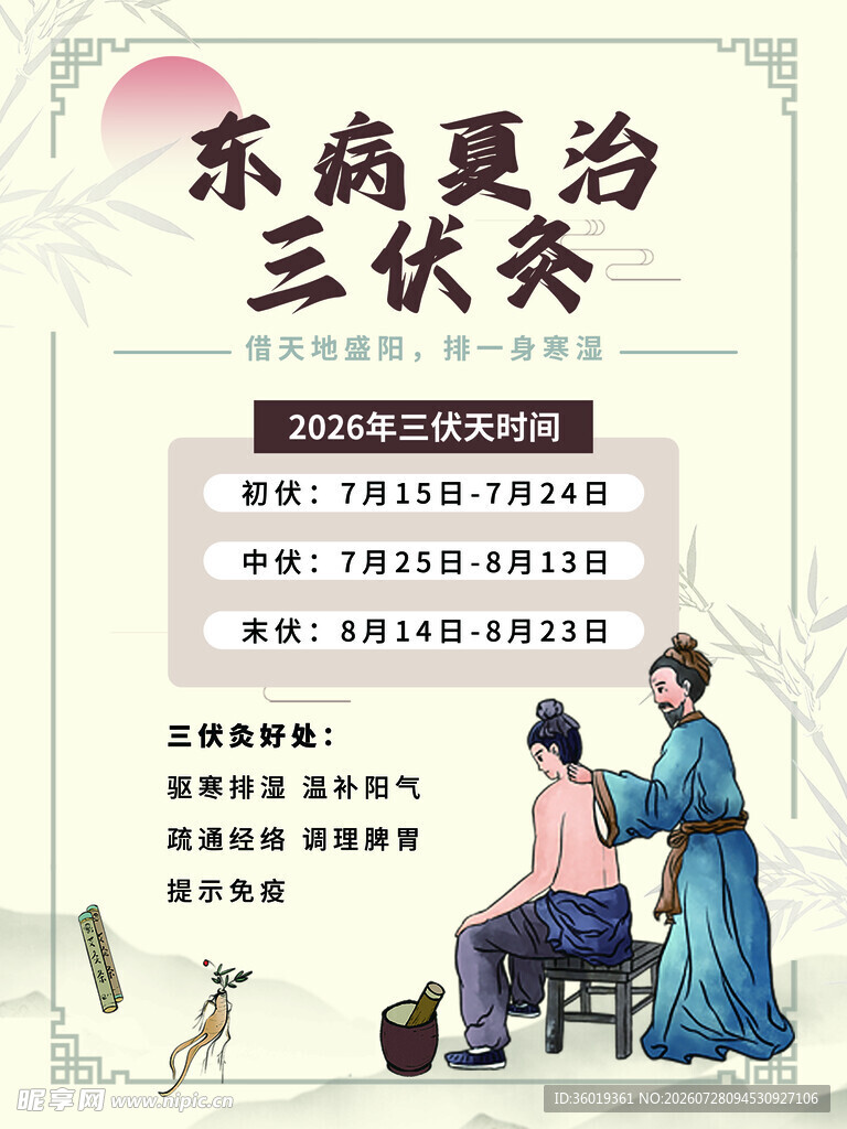 传统中医三伏灸场景展示