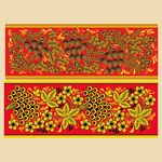 传统中式花卉纹装饰图案