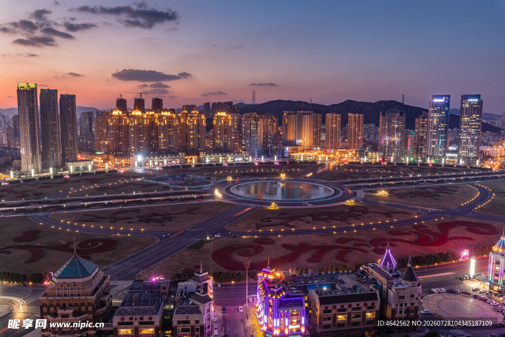 城市璀璨夜景繁华尽显