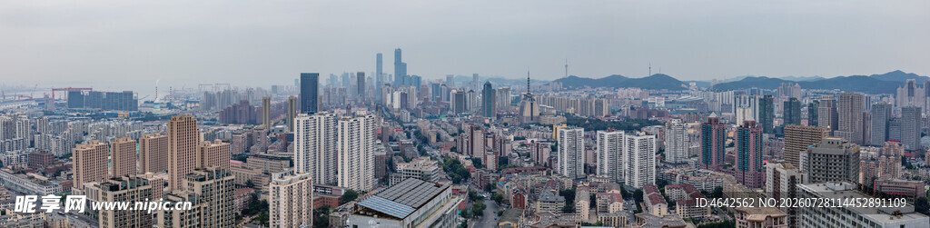 繁华都市天际线景观