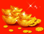 金元宝 财富 金币 金堆 吉祥
