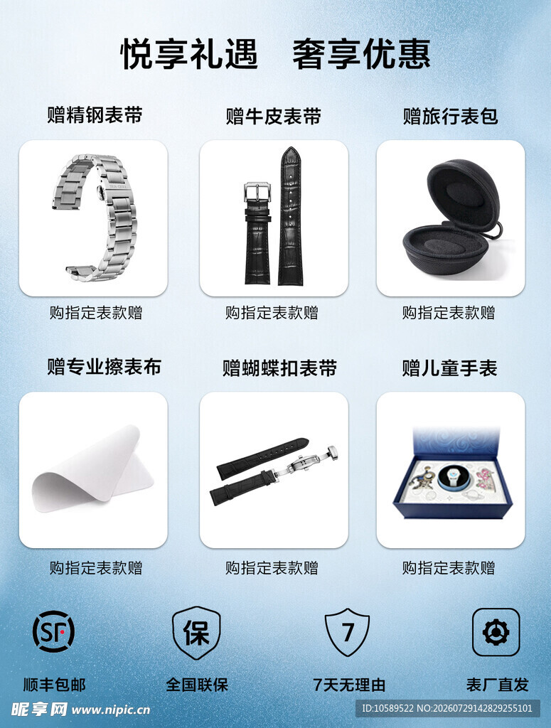 智能穿戴配件优惠展示