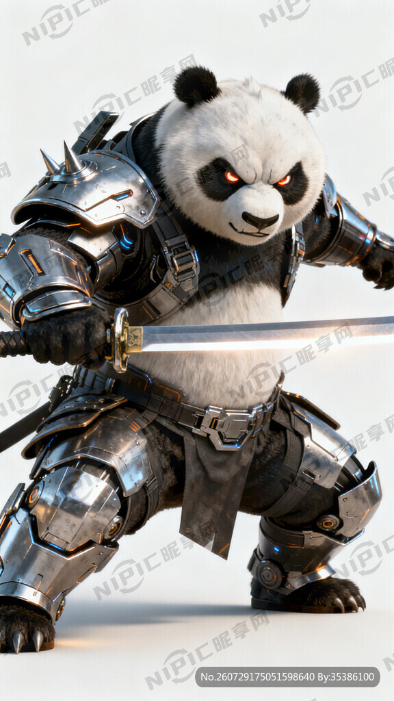 武装熊猫 3D高清 威武霸气