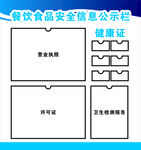 餐饮公示栏 标识牌