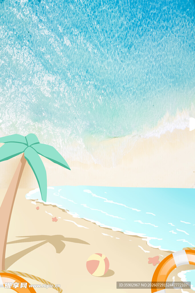 夏日沙滩美景