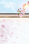 浪漫樱花背景图