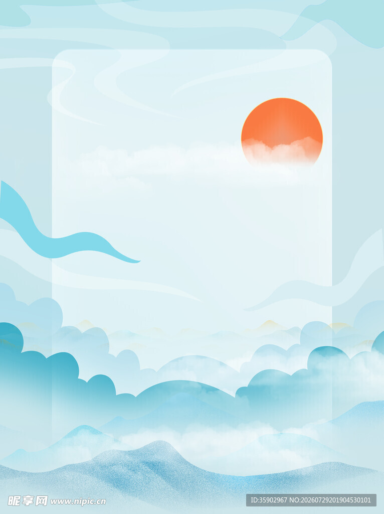 日出云海间的梦幻景致