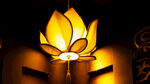 江西九江东林大佛金色莲花灯