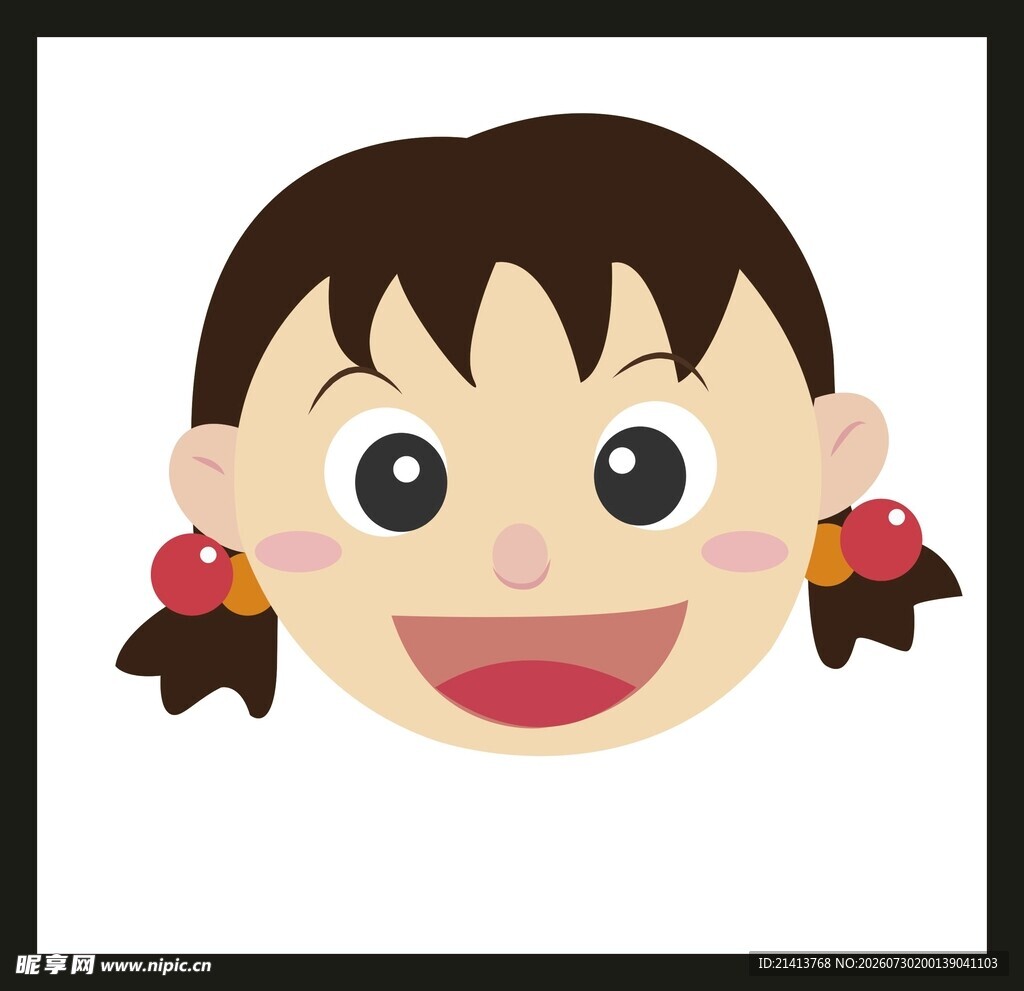 可爱双马尾小女孩头像