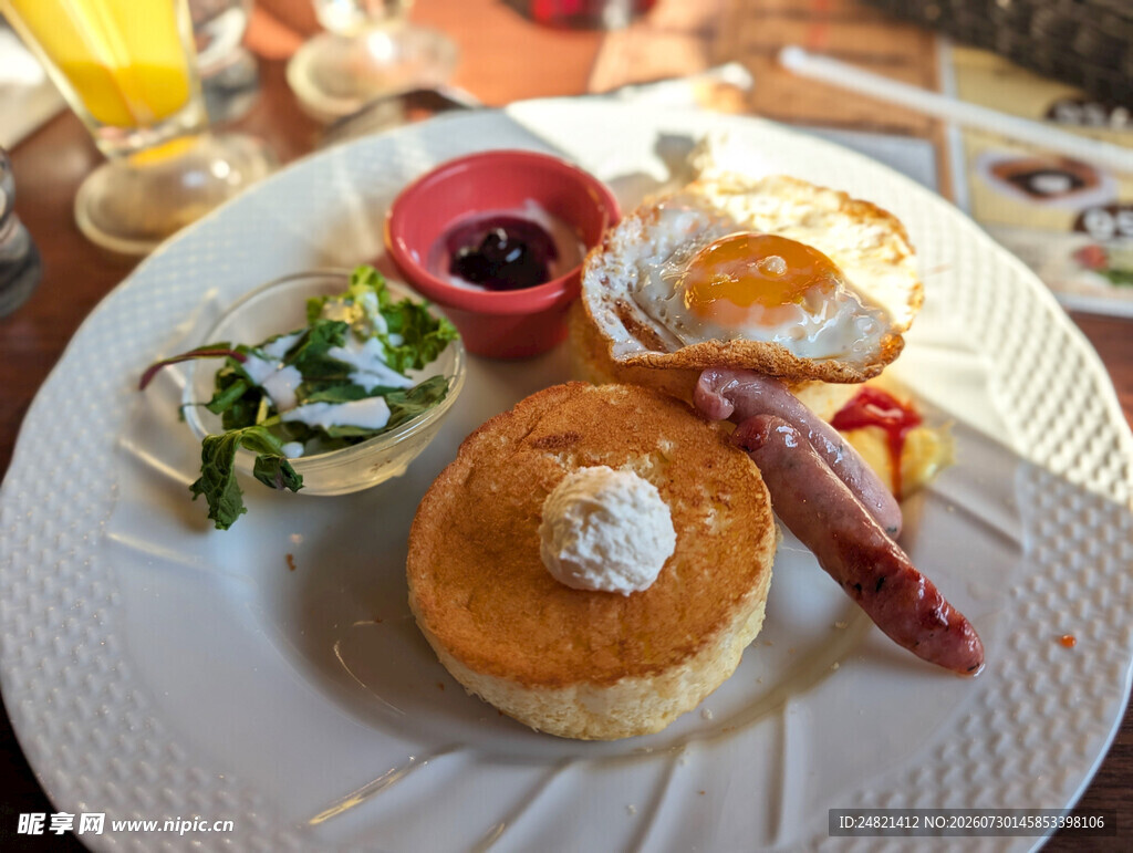 美味西式早餐拼盘