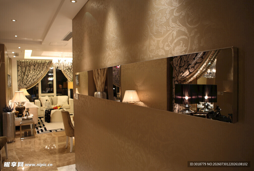 餐厅墙面装饰与室内景致