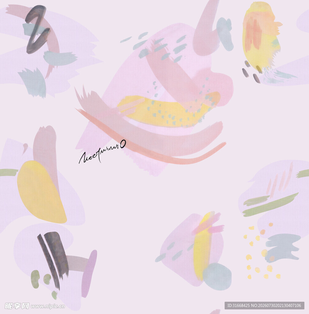 抽象几何图案艺术插画