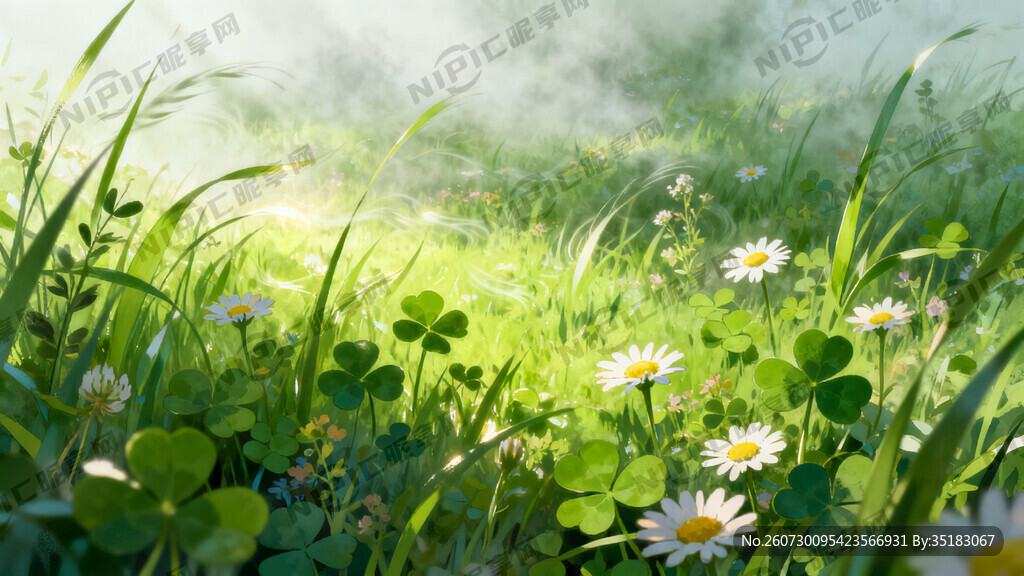 环保 空气清新 绿色 花草