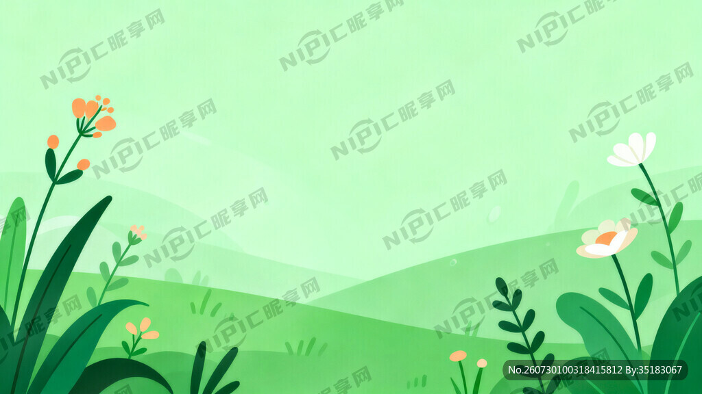 环保主题 整体绿色的