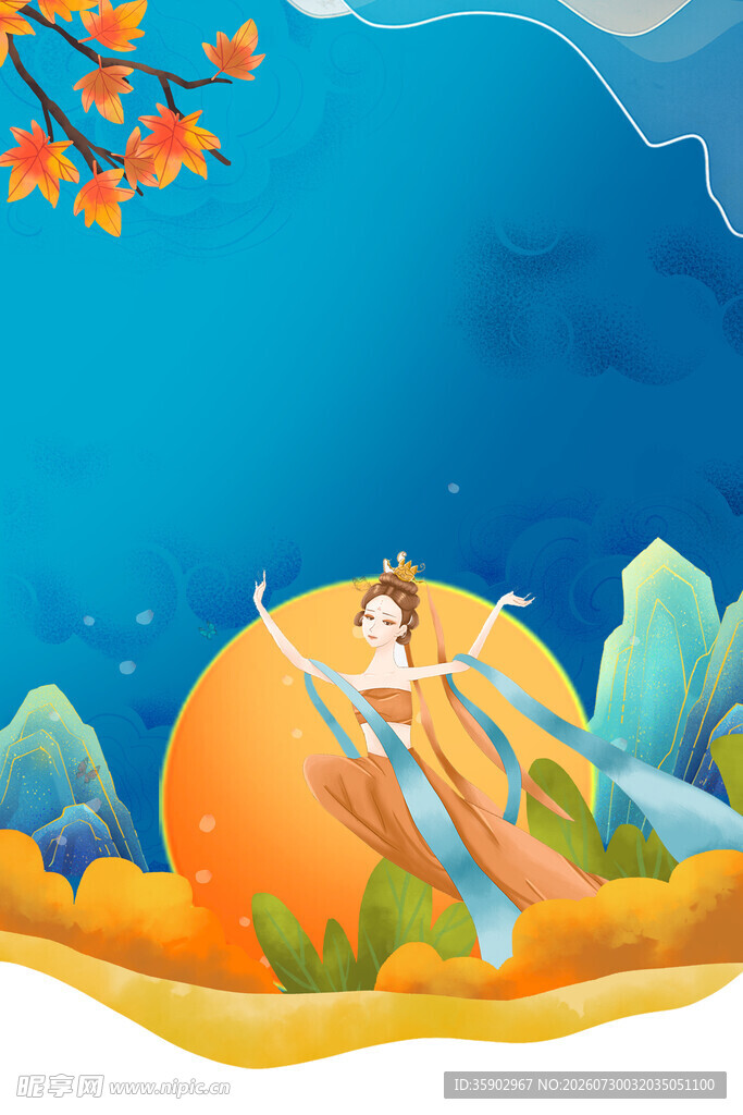 仙女躺南瓜上的梦幻场景