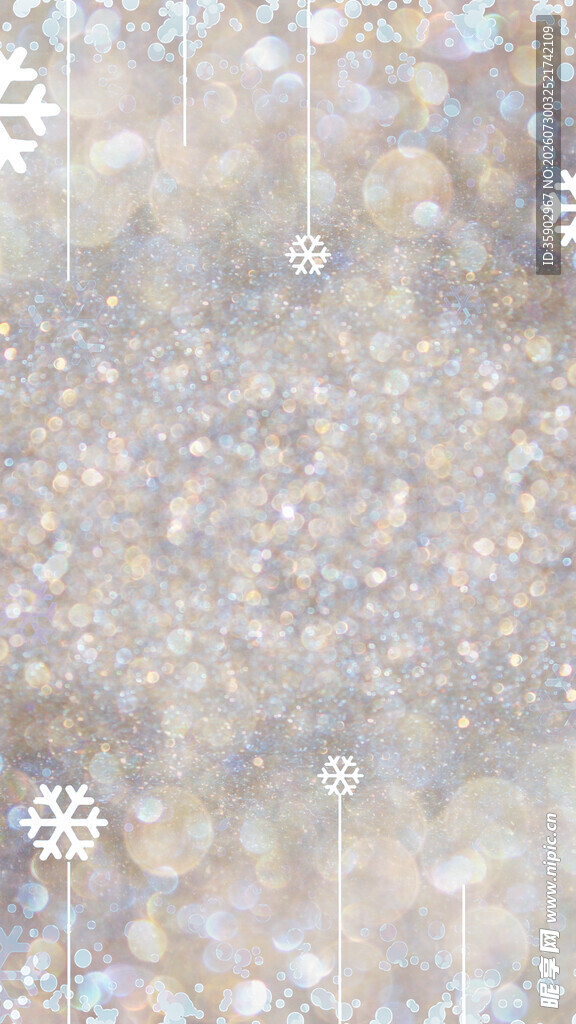 梦幻雪景细碎雪花纹理