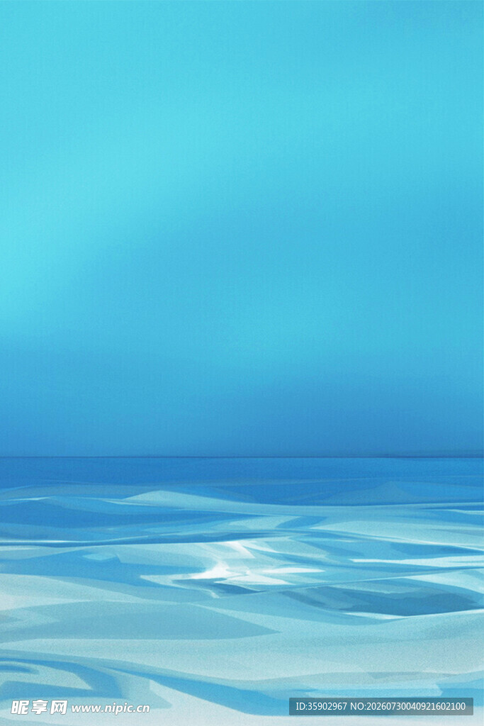 蓝色海洋水面背景图