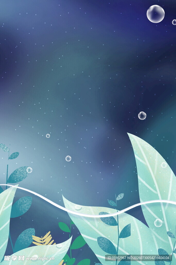 梦幻植物景观背景