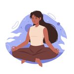 冥想中的女性